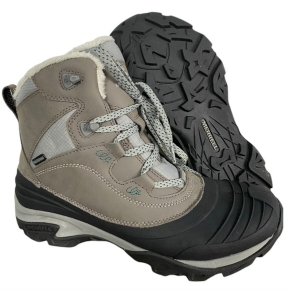 Merrell Shoes - Merrell Women's Snowbound Mid Waterproof lace up Winter Boots charcoal gray 8